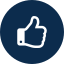 icon with thumb-up "like" emoji